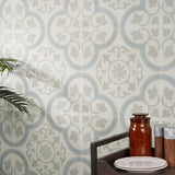 Lapaz Ornate Silver 9x9 Matte Porcelain Tile - Lux Tile
