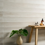 Kenridge Waves White 24x48 Matte Porcelain Tile - Wood Look