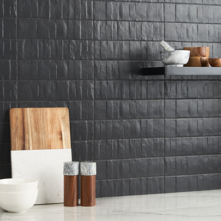 Lux Tile Rework Gray Blue 3x12 Matte Porcelain Subway Tile