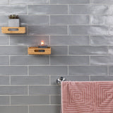 Bayou Gray Matte Ceramic Subway Tile 3x12 - Lux Tile