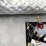 Paige Avorio Gray 10" Hexagon Matte Porcelain Tile - Lux Tile