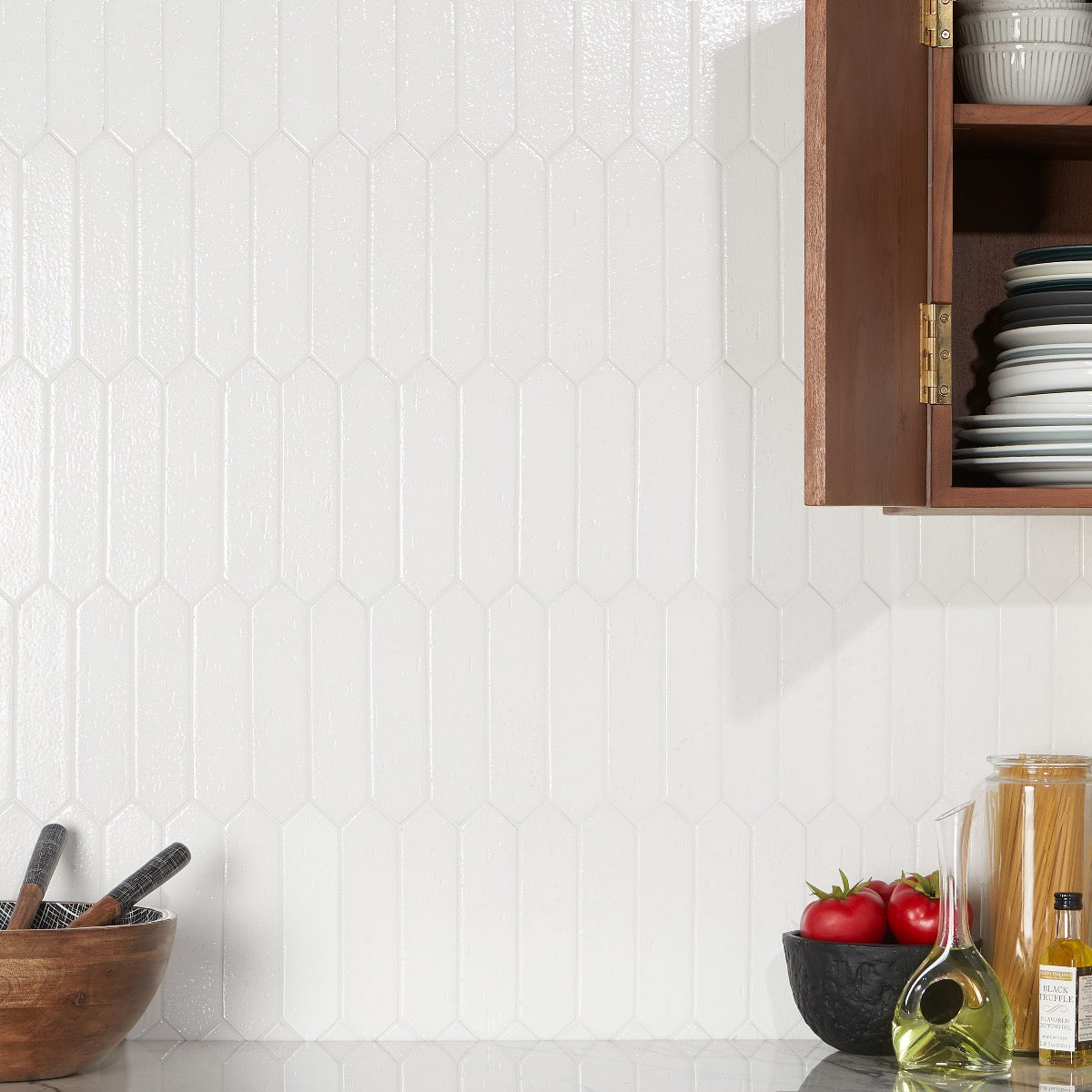 Belcrest Picket Blanco 2x8 Glossy Ceramic Wall Tile