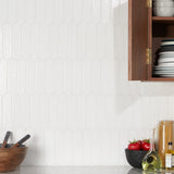 Belcrest Picket Blanco 2x8 Glossy Ceramic Wall Tile