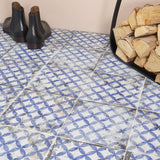 Lenox Charm Blue 8x8 Matte Porcelain Tile for Walls and Floors