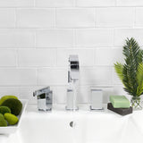 Lancaster Bianco White 3x6 Polished Ceramic Subway Tile - Lux Tile