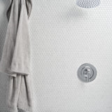 Eden White Penny Round Matte Porcelain Mosaic Tile for Bathrooms and Backsplashes