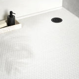 Eden White Penny Round Polished Porcelain Mosaic Tile