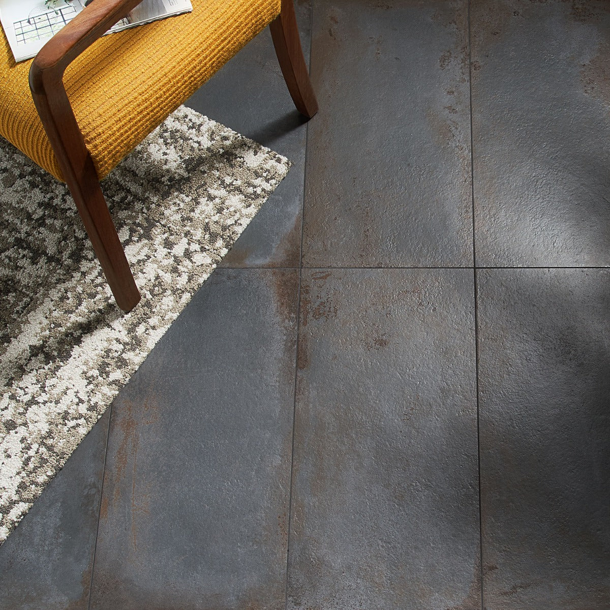 Angela Harris Flatiron Black 12x24 Matte Porcelain Tile