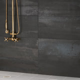 Hewlett Black Matte Porcelain Tile 12x24 - Lux Tile