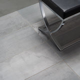 Hewlett Metal Silver 12x24 Matte Porcelain Tile - Industrial Style