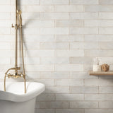 Kalay White 3x12 Glossy Ceramic Subway Tile for Walls