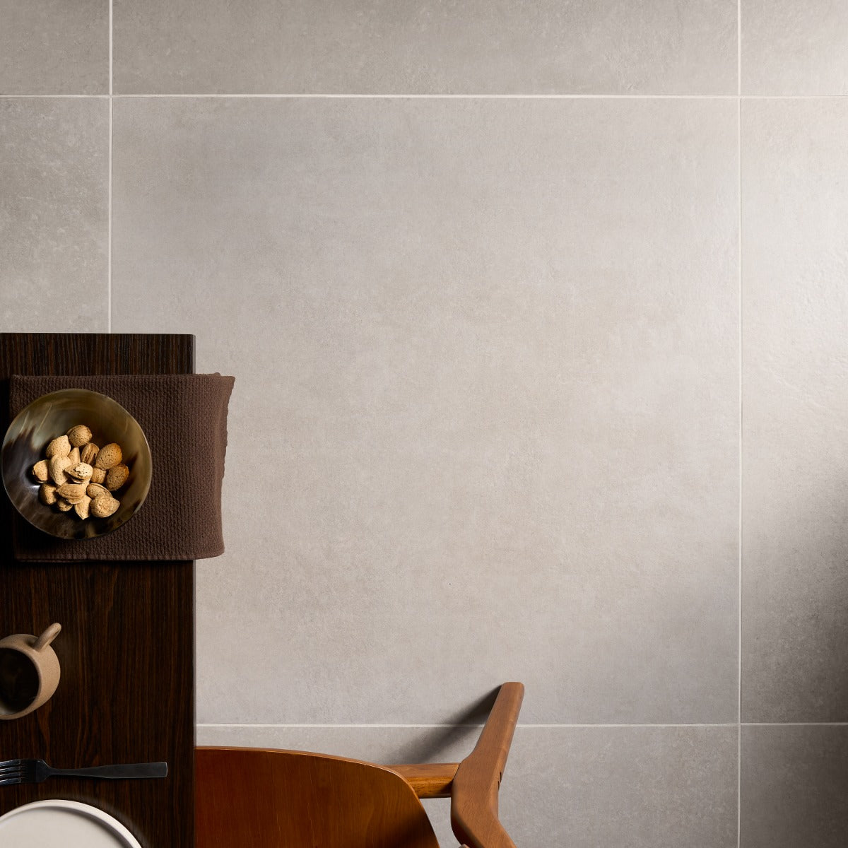 Stoneside Pearl Gray 36x36 Matte Porcelain Tile - Lux Tile