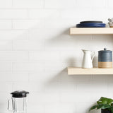 Park Hill White 4x12 Polished Porcelain Subway Tile - Tilebar