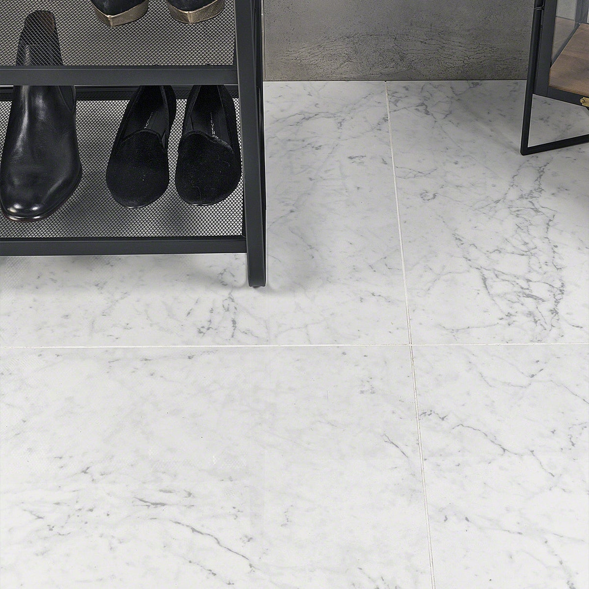 Lux Tile Marble Tech Bianco Gioia 24x24 Polished Porcelain Tile