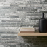 English Brick Light Gray Matte Porcelain Tile - 2x18