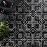 B2W Black & White Matte Porcelain Tile 8x8 - Lux Tile