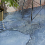 Jewel Onyx Blue 24x48 Polished Porcelain Tile by Lux Tile