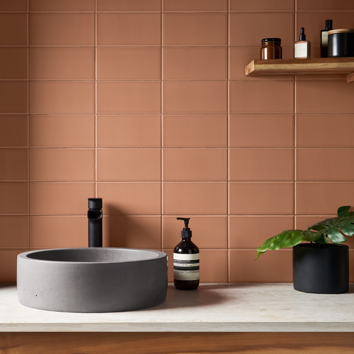 Stacy Garcia Maddox Terracotta 4x8 Matte Ceramic Subway Tile