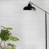 Stacy Garcia Maddox White Matte Ceramic Subway Wall Tile 4x8