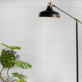 Stacy Garcia Maddox White Matte Ceramic Subway Tile 4x8
