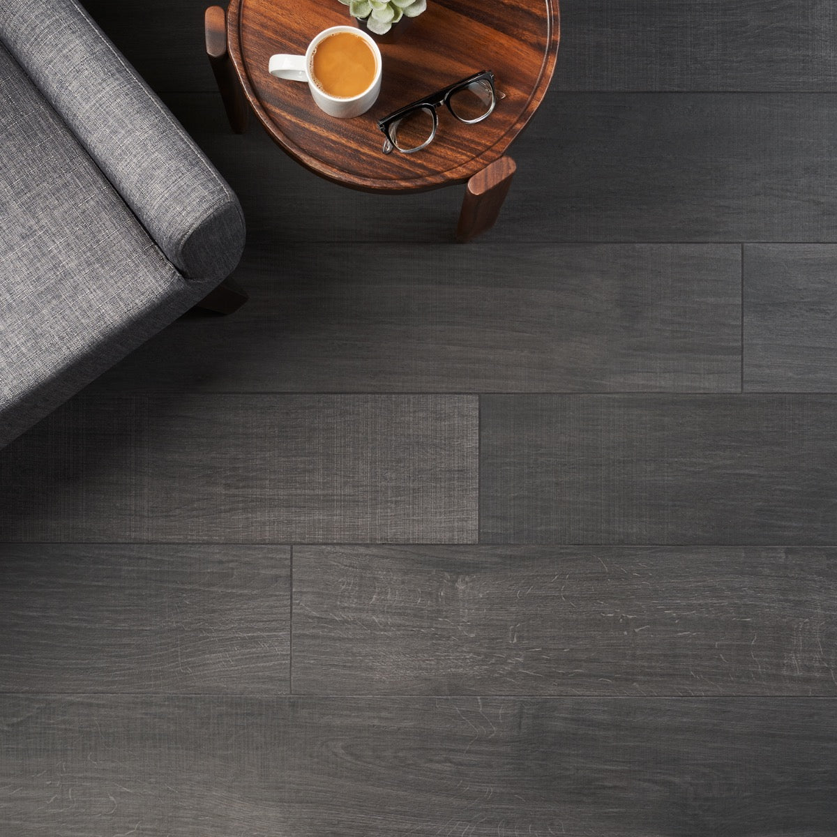 Kenridge Black 8x48 Matte Porcelain Tile - Lux Tile