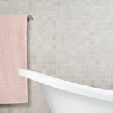 Bronx Argent Silver 2x2 Matte Porcelain Mosaic Tile - Durable Industrial Design
