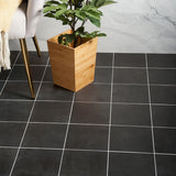 Elizabeth Sutton Charcoal Black Matte Porcelain Tile 8x8