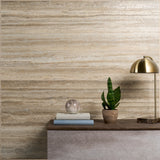 Romani Travertine Hazelnut Beige 24x48 Satin Porcelain Tile - Lux Tile