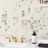 DreamStone Calacatta Rustico 2x2 Matte Porcelain Mosaic Tile