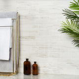 DreamStone Dolomite Snow Railroad Matte Porcelain Mosaic Tile