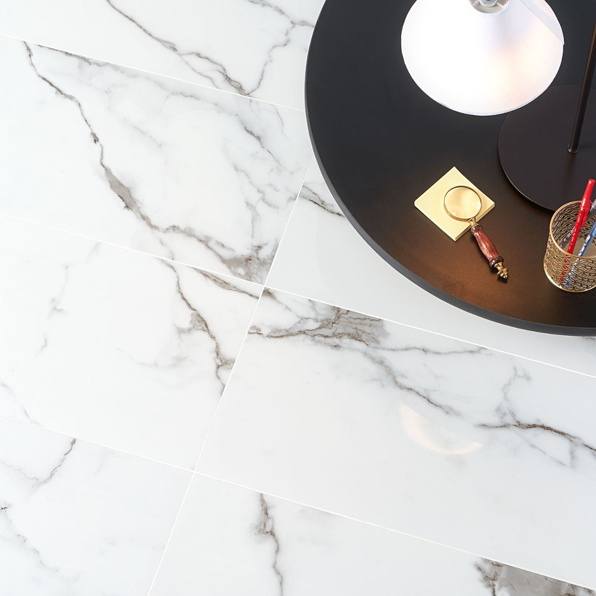 DreamStone Statuario Valley 12x24 Polished Porcelain Tile