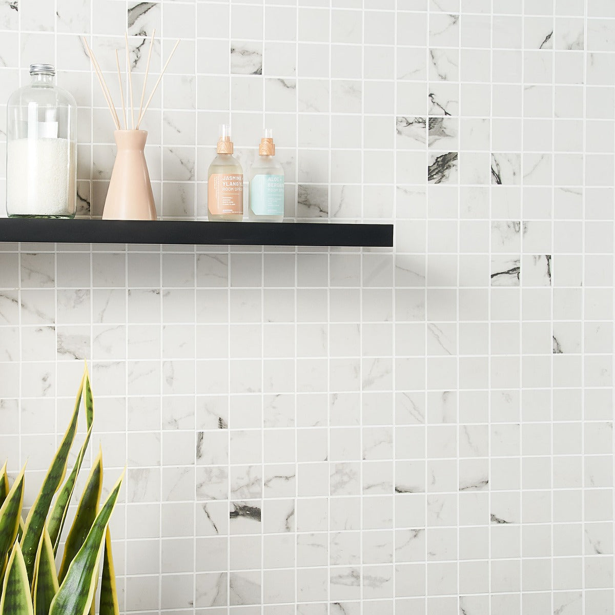 DreamStone Statuario Venato 2x2 Matte Porcelain Mosaic Tile