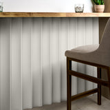 Roller White Fluted Column 4x36 3D Handmade Matte Ceramic Tile