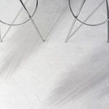 Bond Palladium Light Gray Foliage Hexagon Matte Porcelain Mosaic Tile