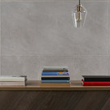 Era Silver Gray 24x48 Matte Porcelain Tile - Limestone Look