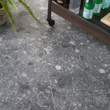 Rizo Charcoal Gray Terrazzo Look Matte Porcelain Tile - 24x24