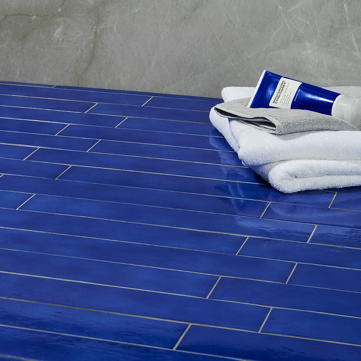 Cavallo Poseidon Blue 3x18 Glossy Porcelain Subway Tile - Lux Tile