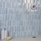 Kinro River Blue 6x6 3D Polished Porcelain Tile - Lux Tile