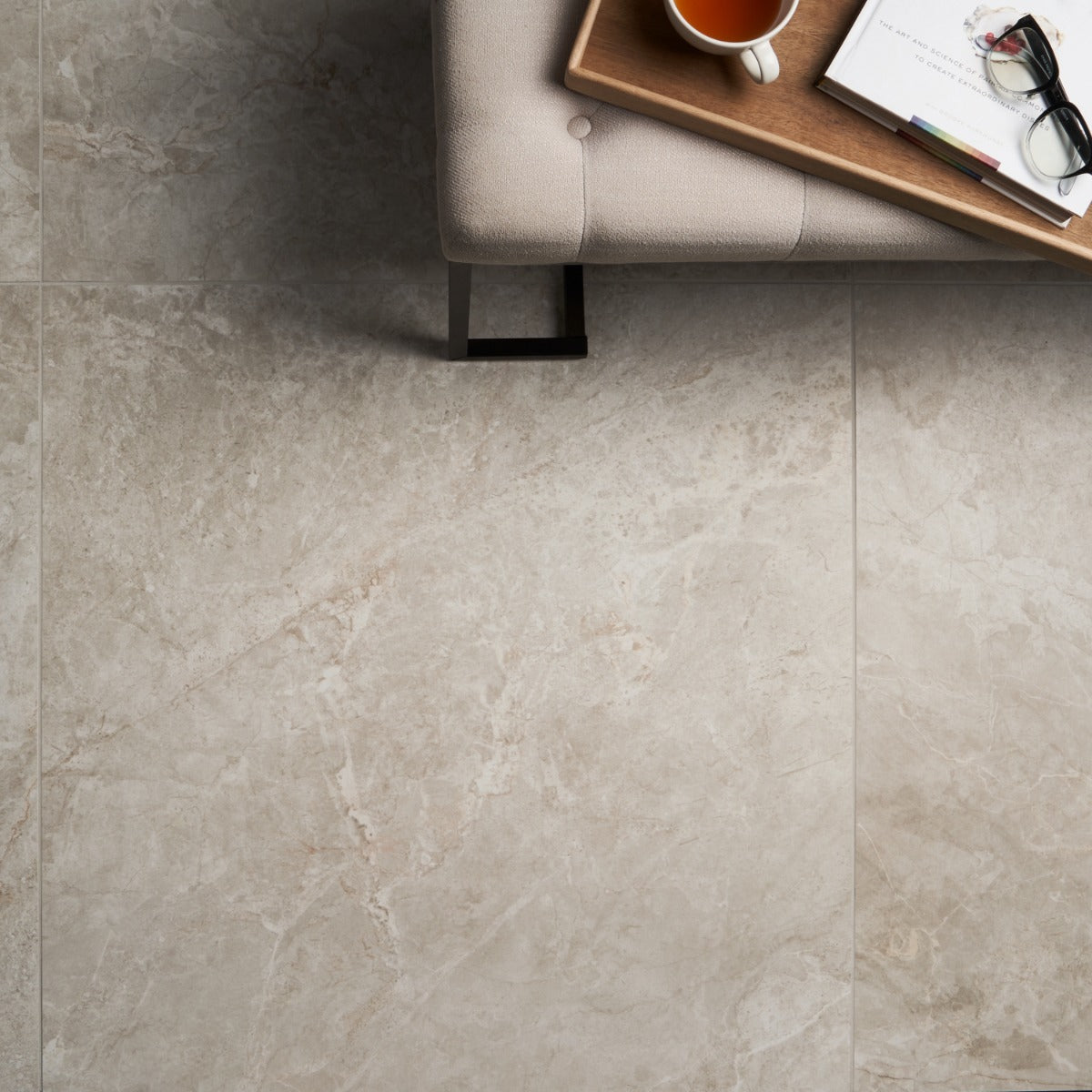 Thor Bone Beige 36x36 Matte Porcelain Tile - Lux Tile