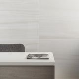 Lux Tile Minera Dolomite Warm White 12x24 Polished Porcelain Tile