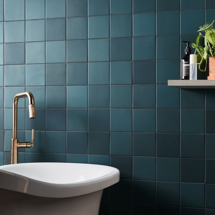 Ivy Hill Tile Born Teal Blue 5x5 Matte Porcelain Tile (4.84 in. x 4.84 in.)