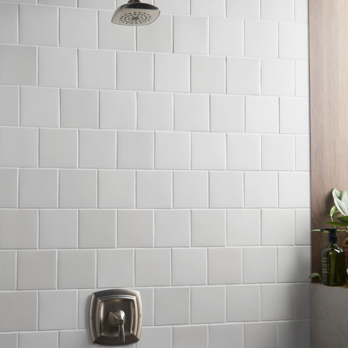 Born White 5x5 Matte Porcelain Tile - Lux Tile