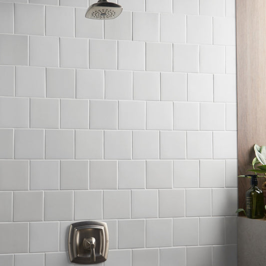 Born White 5x5 Matte Porcelain Tile - Lux Tile