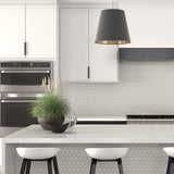 Serenity Taupe Gray 2" Hexagon Matte Porcelain Mosaic Tile