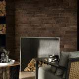 Brick Rustico Nero Brown Matte Porcelain Subway Tile 3x12