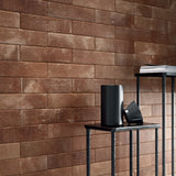 Brick Rustico Rosso Red Matte Porcelain Subway Tile 3x12