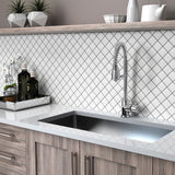 Serenity White 2x2 Matte Porcelain Mosaic Tile - Durable and Stylish
