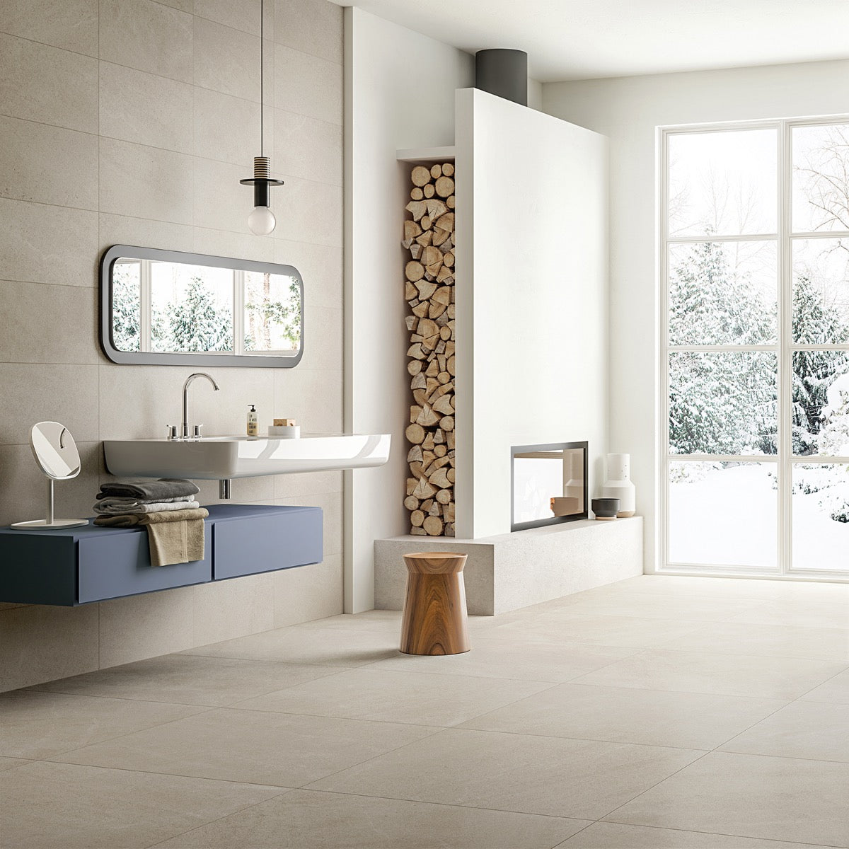 Rushmore Lake Beige 36x36 Matte Porcelain Tile - Lux Tile