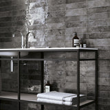 Kalay Antracite Gray 3x12 Glossy Ceramic Subway Tile - Lux Tile