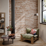 Lux Tile English Brick Sand Terracotta 2x18 Matte Porcelain Tile